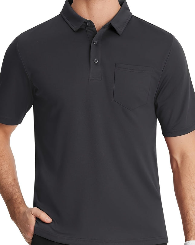 Men's Quick-Dry Polo Shirt - Lightweight, Breathable Sports Top
