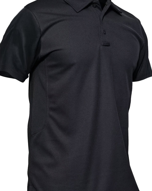 Men's Quick Dry Polo Shirt - Short Sleeve & 3-Button Placket