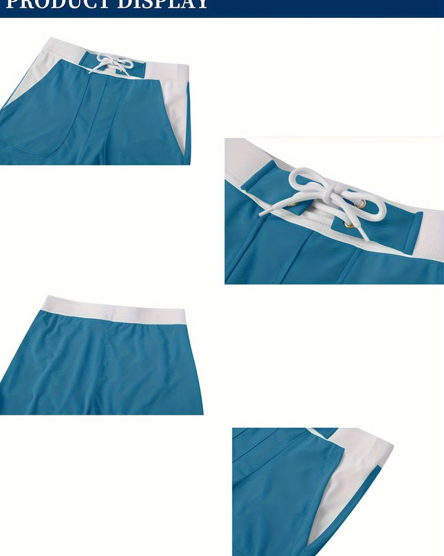 Men's Quick-Dry Swim Trunks - Lightweight, Breathable, Adjustable