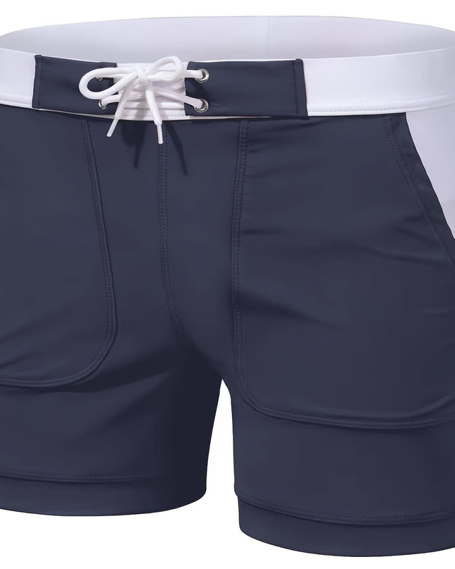 Men's Quick-Dry Swim Trunks - Lightweight, Breathable, Adjustable