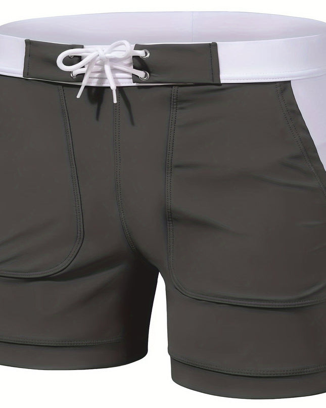 Men's Quick-Dry Swim Trunks - Lightweight, Breathable, Adjustable