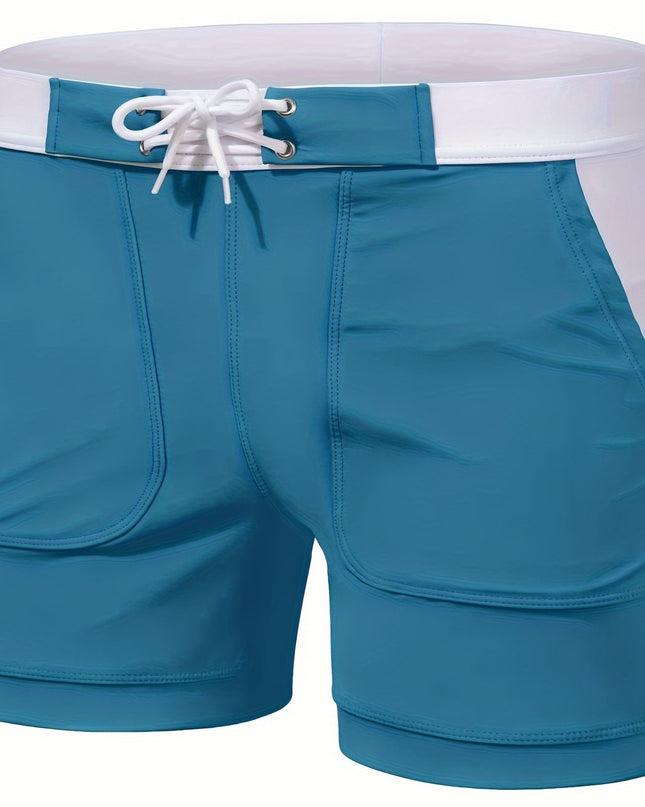 Men's Quick-Dry Swim Trunks - Lightweight, Breathable, Adjustable