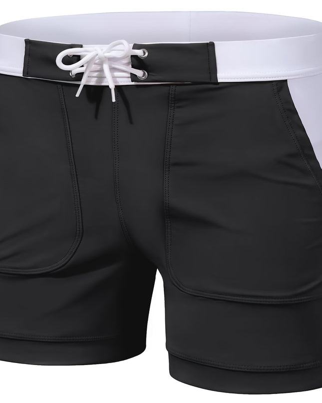 Men's Quick-Dry Swim Trunks - Lightweight, Breathable, Adjustable
