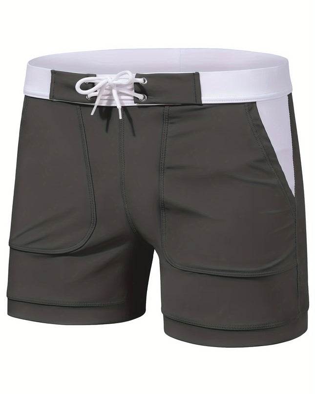 Men's Quick-Dry Swim Trunks - Lightweight, Breathable, Adjustable
