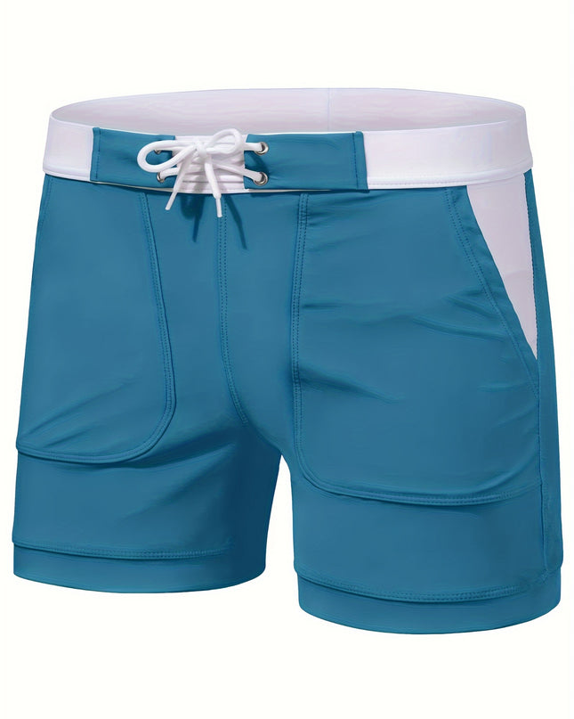 Men's Quick-Dry Swim Trunks - Lightweight, Breathable, Adjustable