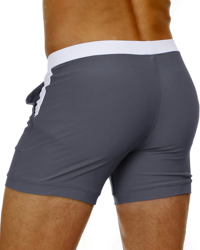 Men's Quick-Dry Swim Trunks - Lightweight, Breathable, Adjustable