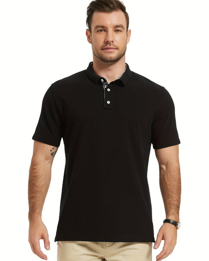 Men's Short-Sleeved Polo Shirt - Soft Cotton for Summer Wear