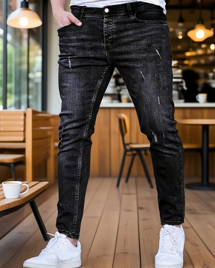 Men's Skinny Jeans - Distressed Casual Style for Everyday Wear