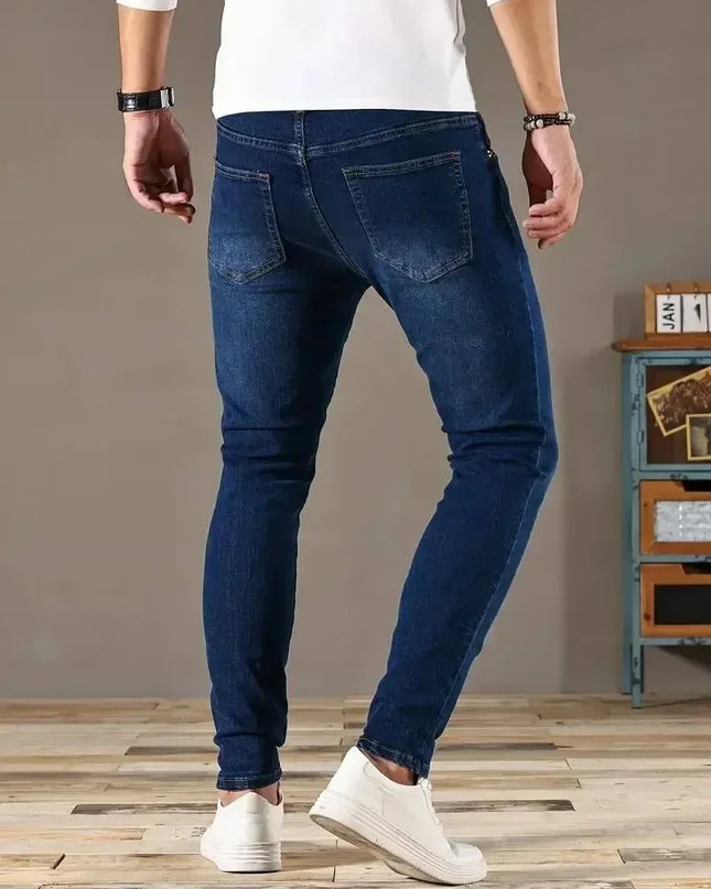 Men's Slim Fit Classic Skinny Jeans - Casual Street Style
