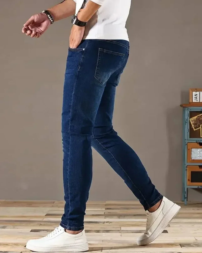 Men's Slim Fit Classic Skinny Jeans - Casual Street Style
