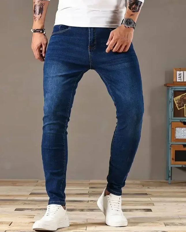 Men's Slim Fit Classic Skinny Jeans - Casual Street Style