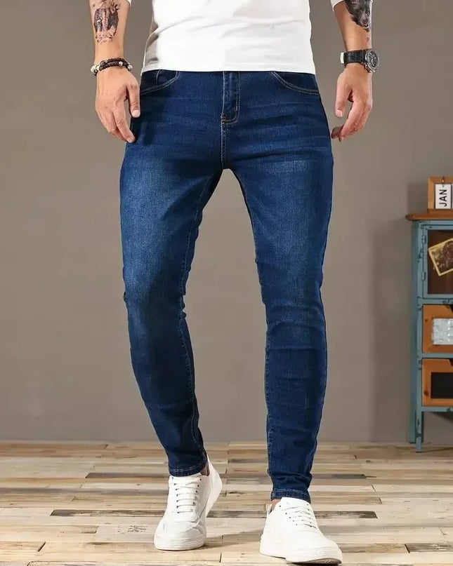 Men's Slim Fit Classic Skinny Jeans - Casual Street Style