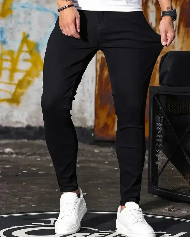 Men's Slim Fit Classic Skinny Jeans - Casual Street Style