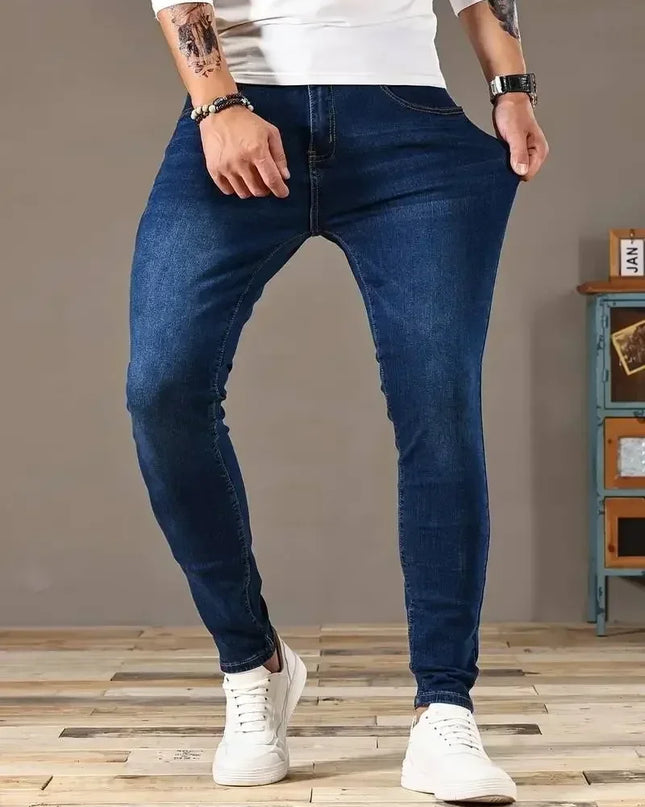 Men's Slim Fit Classic Skinny Jeans - Casual Street Style