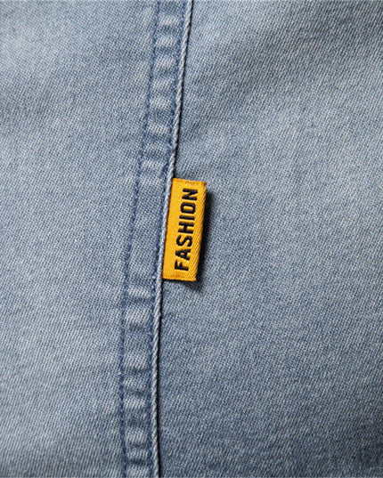 Men's Slim Fit Cotton Denim Shirt - Casual Spring Style