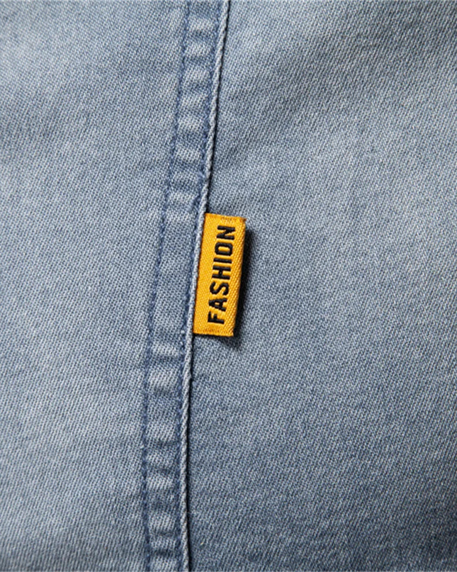 Men's Slim Fit Cotton Denim Shirt - Casual Spring Style