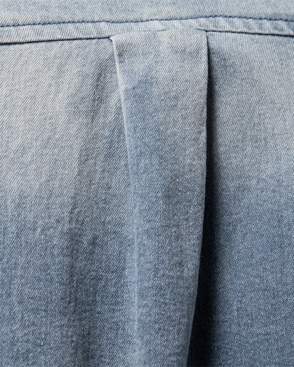 Men's Slim Fit Cotton Denim Shirt - Casual Spring Style