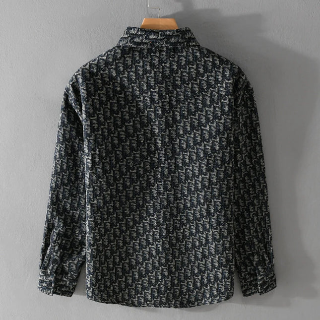 Men's Slim-Fit Long-Sleeved Shirt - Autumn Trendy Business Style
