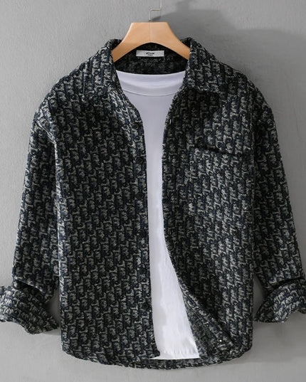 Men's Slim-Fit Long-Sleeved Shirt - Autumn Trendy Business Style