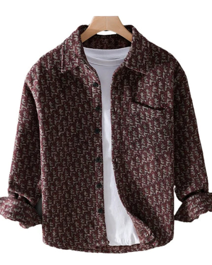 Men's Slim-Fit Long-Sleeved Shirt - Autumn Trendy Business Style