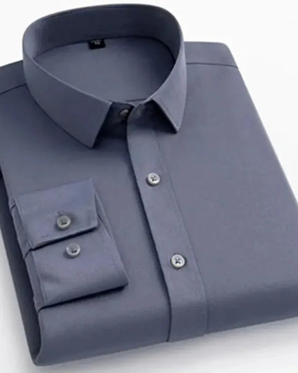 Men's Slim Fit Long Sleeved Shirt - Non-Iron Casual & Business Wear