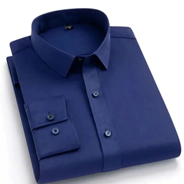 Men's Slim Fit Long Sleeved Shirt - Non-Iron Casual & Business Wear