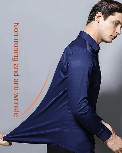 Men's Slim Fit Long Sleeved Shirt - Non-Iron Casual & Business Wear