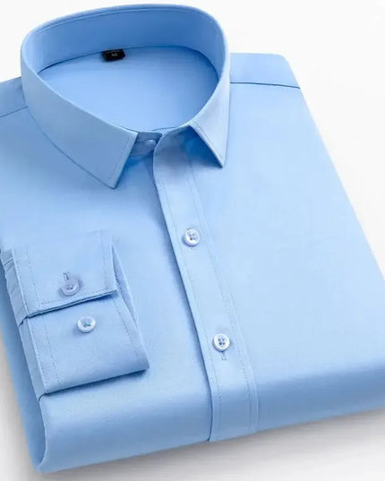 Men's Slim Fit Long Sleeved Shirt - Non-Iron Casual & Business Wear