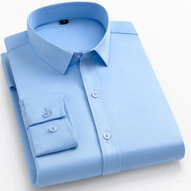Men's Slim Fit Long Sleeved Shirt - Non-Iron Casual & Business Wear