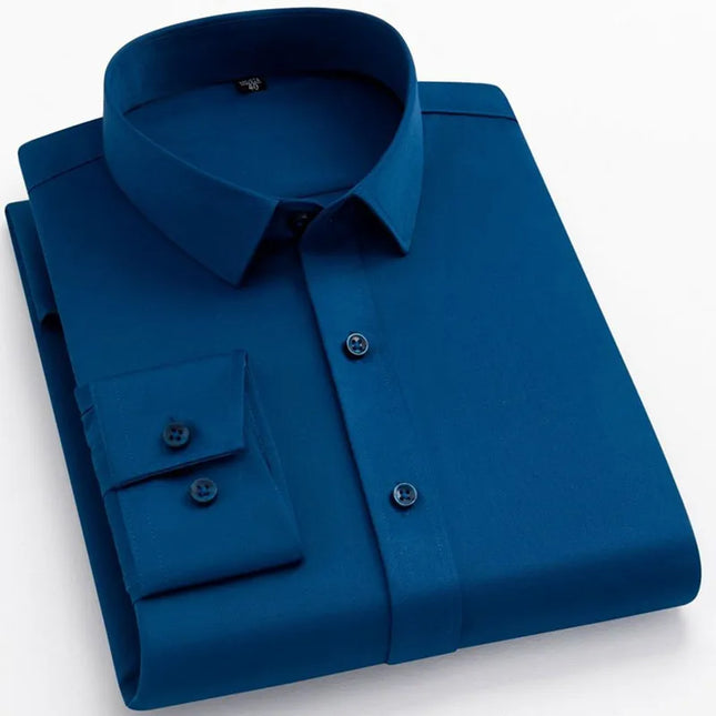 Men's Slim Fit Long Sleeved Shirt - Non-Iron Casual & Business Wear