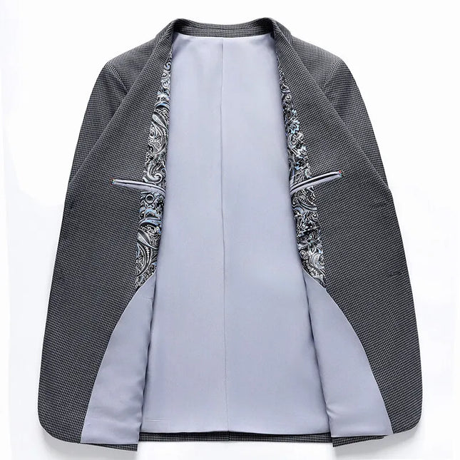 Men's Slimming Solid Color Blazer - Versatile British Style Fashion