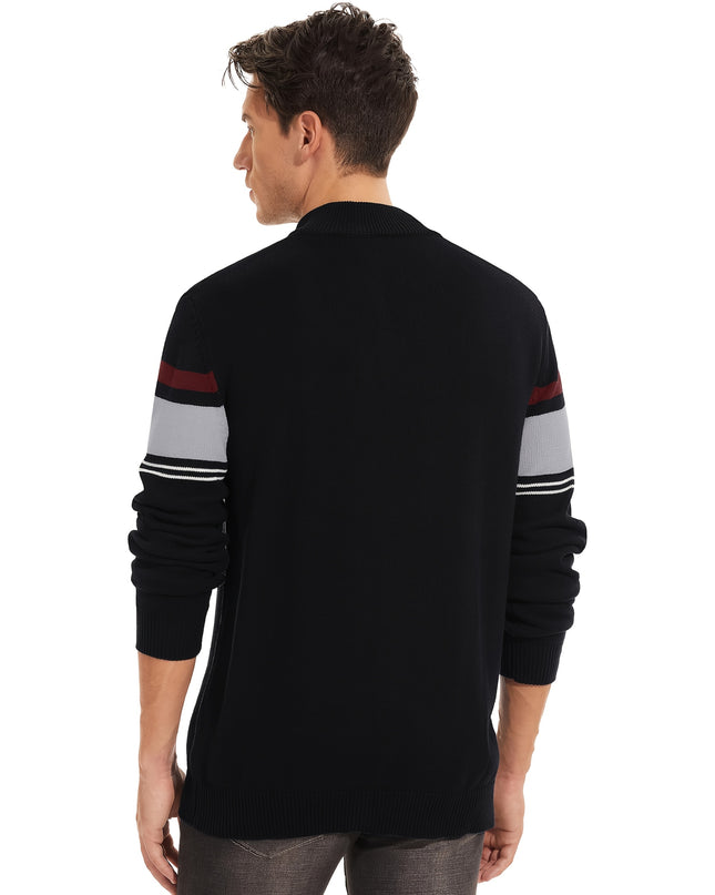 Men's Soft Cotton 1/4 Zip Sweater - Versatile Layer for Outdoor Wear