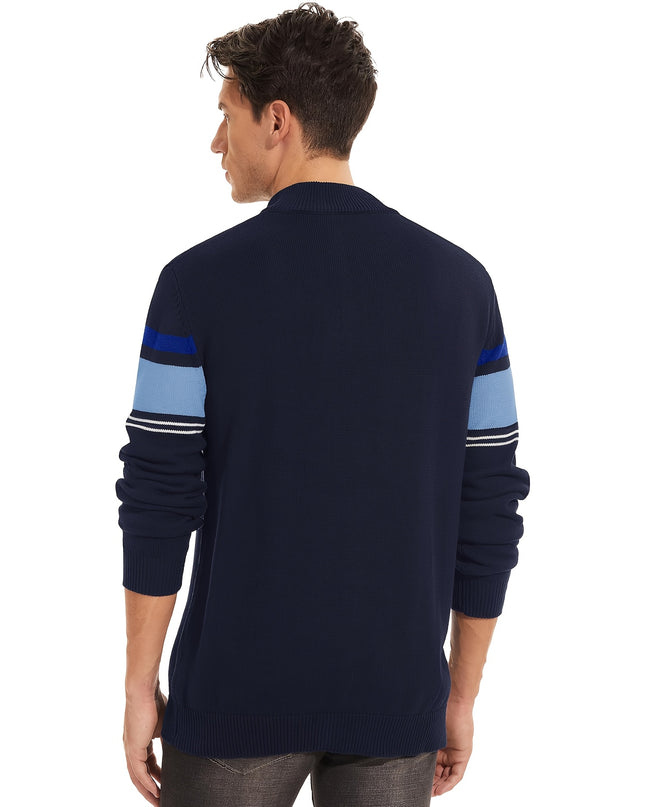 Men's Soft Cotton 1/4 Zip Sweater - Versatile Layer for Outdoor Wear