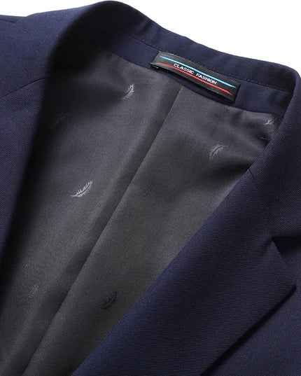 Men's Solid Color Blazer - Professional British Style Jacket