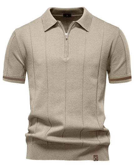 Men's Solid Color Polo Shirt - Breathable Athletic Fit