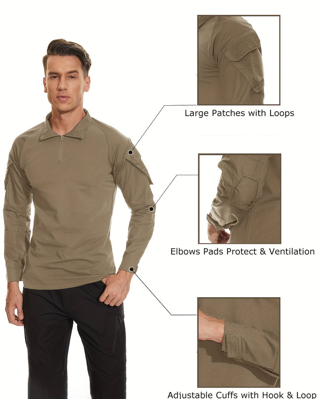 Men's Sports Long-Sleeved Top - Lightweight & Breathable Design
