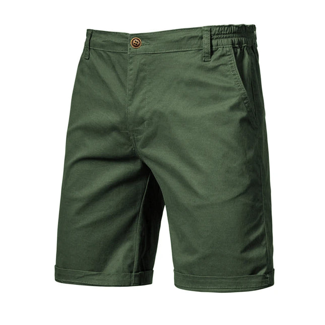 Men's Summer 100% Cotton Casual Shorts - 10 Colors Available