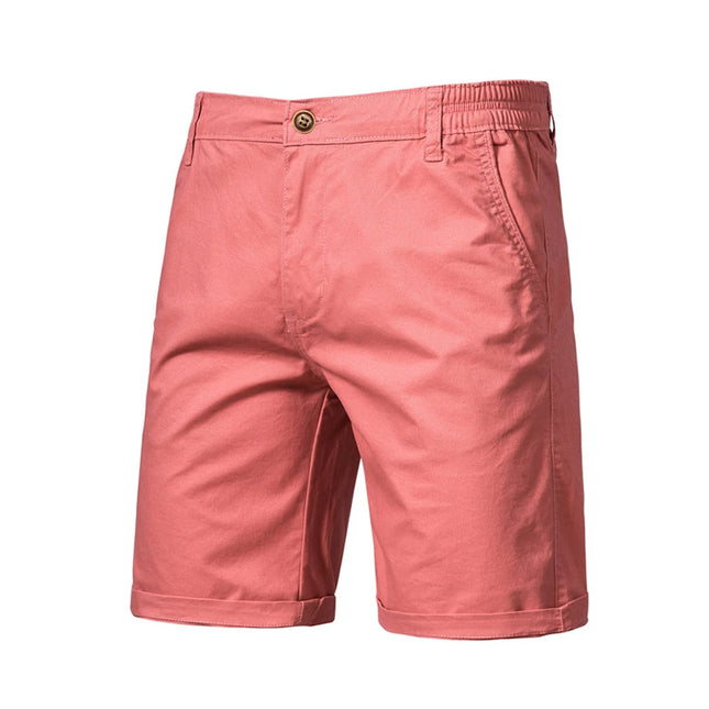 Men's Summer 100% Cotton Casual Shorts - 10 Colors Available