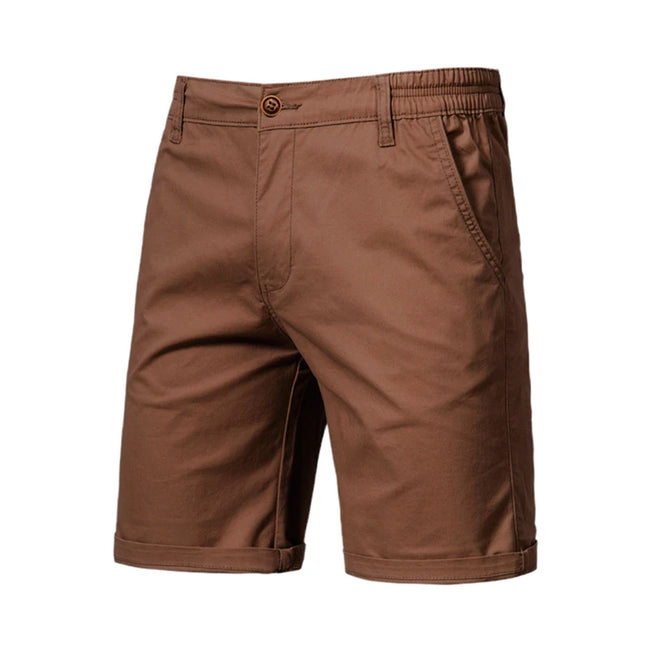 Men's Summer 100% Cotton Casual Shorts - 10 Colors Available