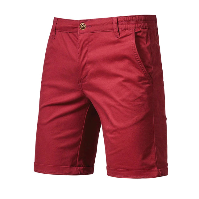 Men's Summer 100% Cotton Casual Shorts - 10 Colors Available