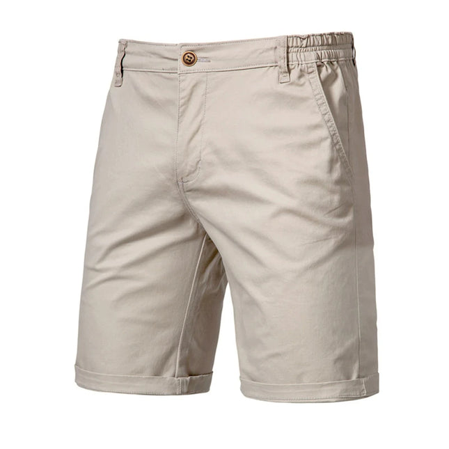 Men's Summer 100% Cotton Casual Shorts - 10 Colors Available