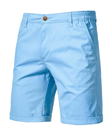 Men's Summer 100% Cotton Casual Shorts - 10 Colors Available