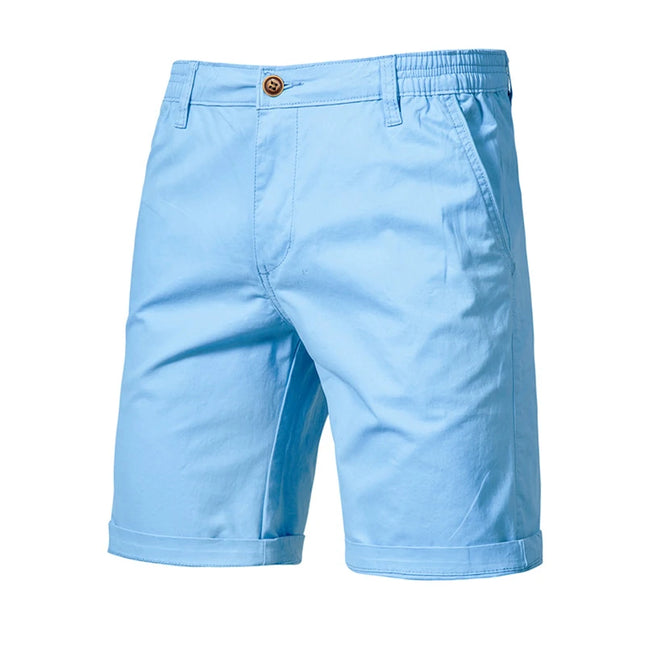 Men's Summer 100% Cotton Casual Shorts - 10 Colors Available