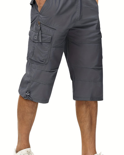 Men's Summer Cargo Capri Pants - Lightweight & Breathable