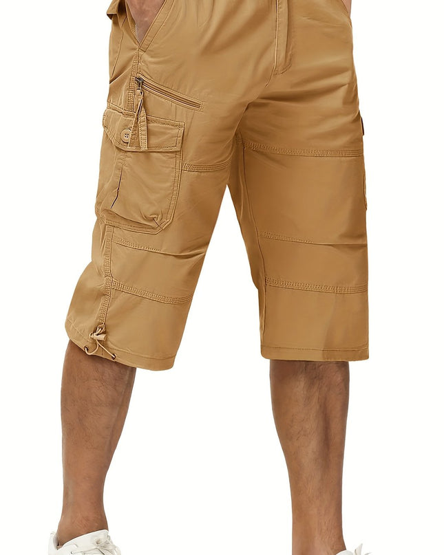 Men's Summer Cargo Capri Pants - Lightweight & Breathable