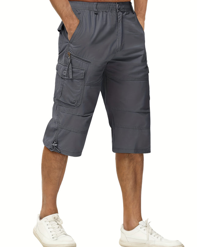 Men's Summer Cargo Capri Pants - Lightweight & Breathable