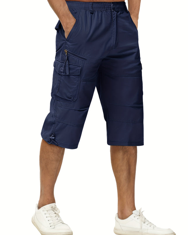 Men's Summer Cargo Capri Pants - Lightweight & Breathable