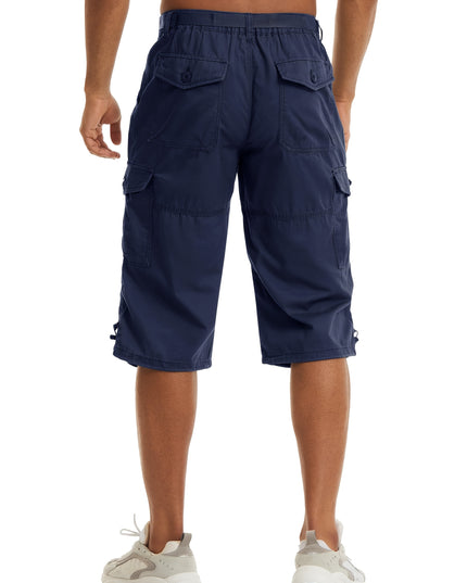 Men's Summer Cargo Capri Pants - Lightweight & Breathable