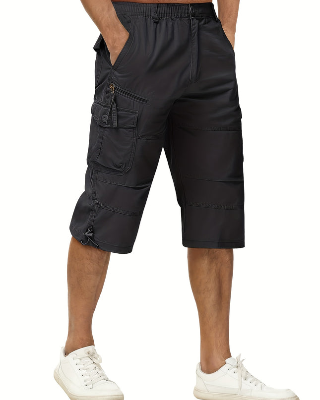 Men's Summer Cargo Capri Pants - Lightweight & Breathable