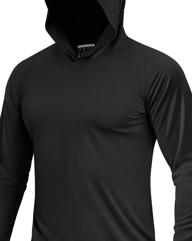 Men's Sun Protection Hoodie - Reversible, Moisture-Wicking Design